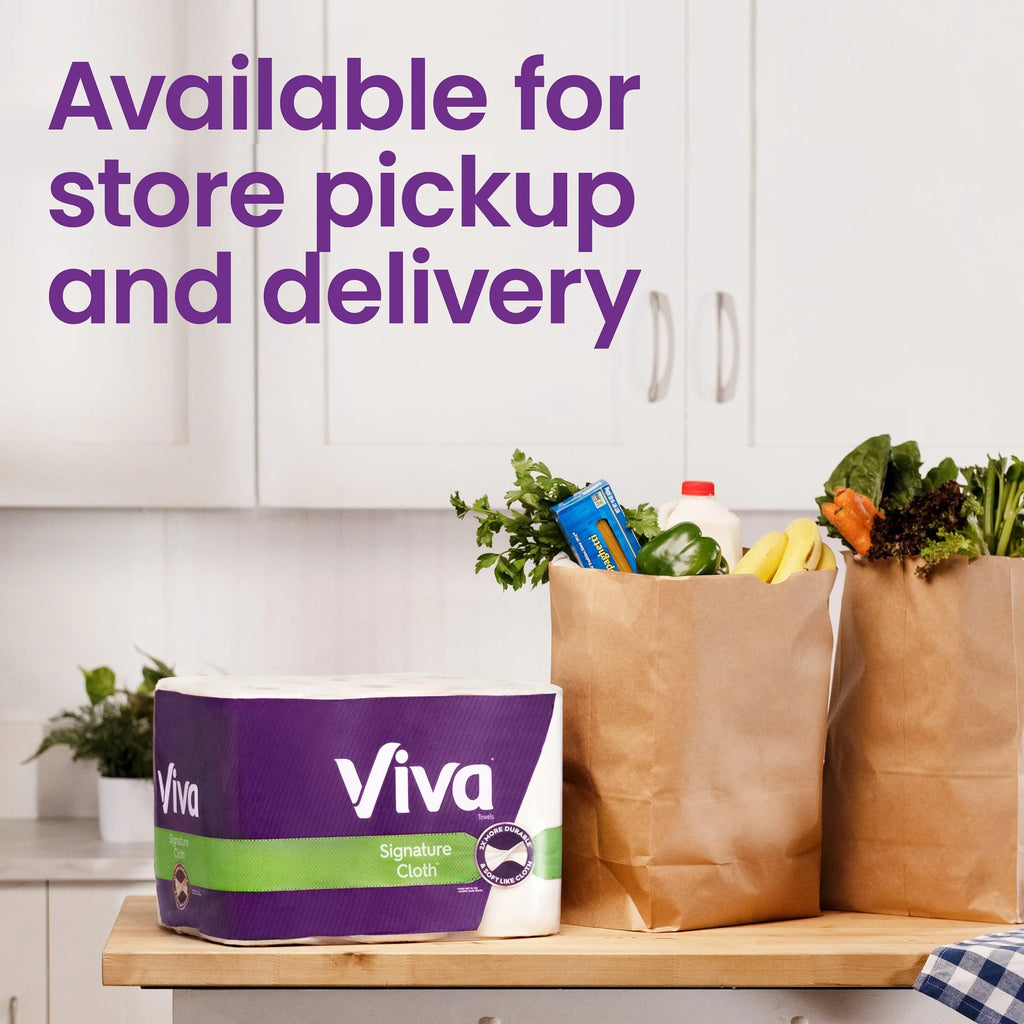 Signature Cloth Paper Towels, 6 Double Rolls